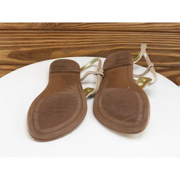 LOFT Size 7 M Women Sandal Thong Beige Synthetic - Picture 10 of 10
